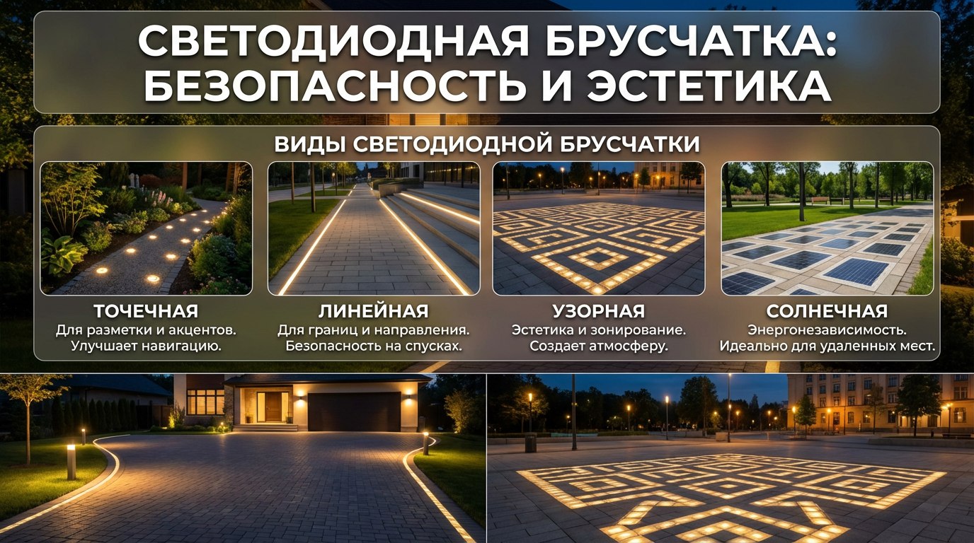 светодиодная брусчатка